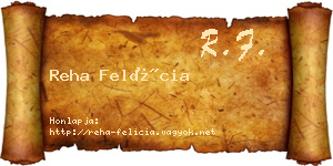 Reha Felícia névjegykártya
